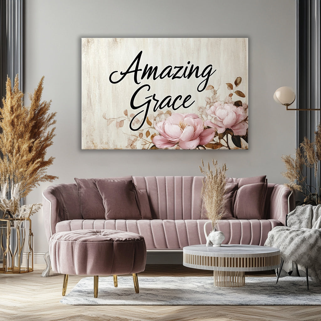 Exclusive Amazing Grace Floral Wall Art - Buy 2, Save 20%!