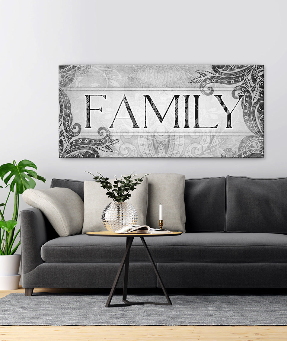 Family Wall Art Sign V9: Wood Frame, Ready to Hang - Buy 2, Save 20%