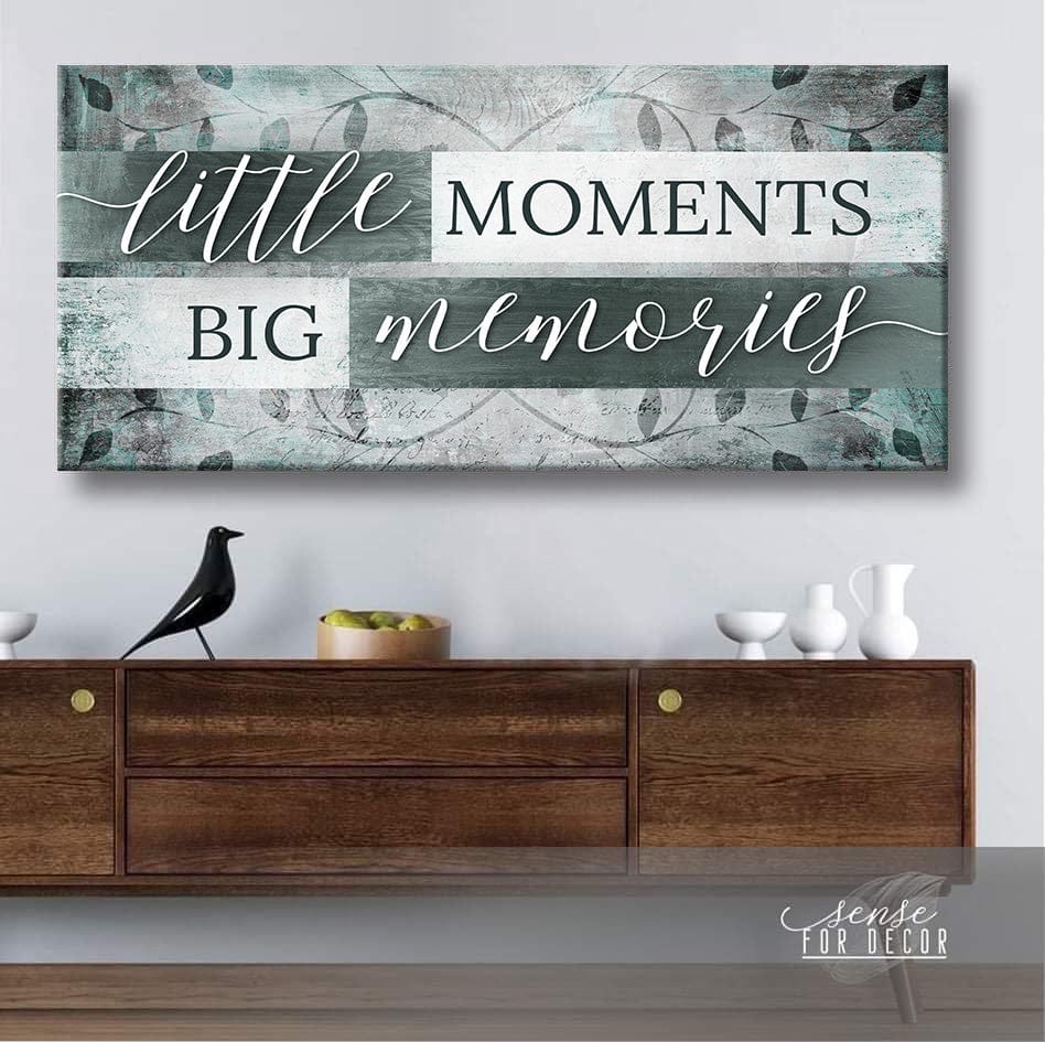Exclusive! Home Wall Art - Little Moments, Big Memories (Wood Frame, Ready to Hang)