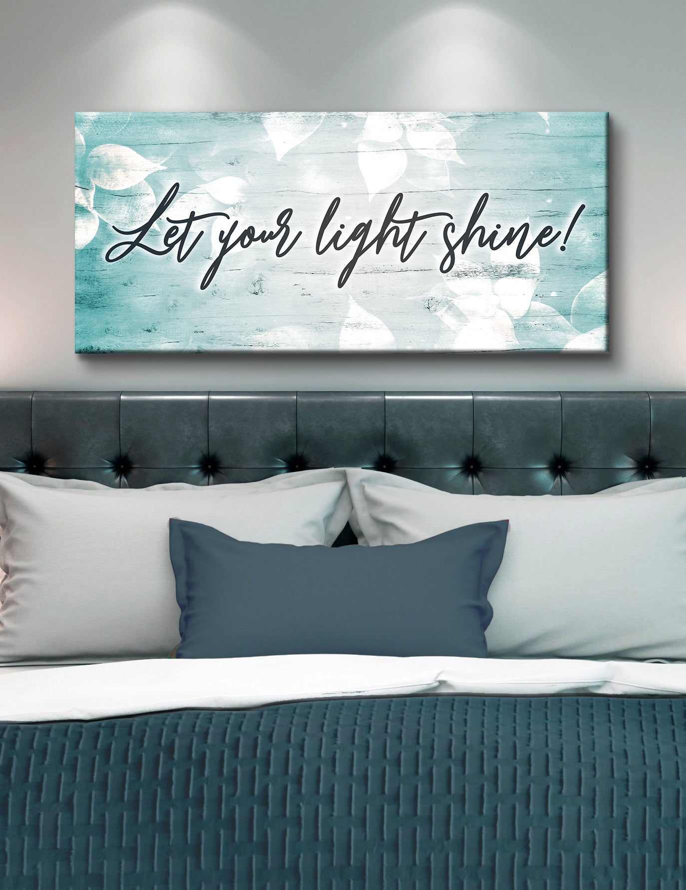 Exclusive! Home Wall Art - Let Your Light Shine V2 (Wood Frame, Ready To Hang)