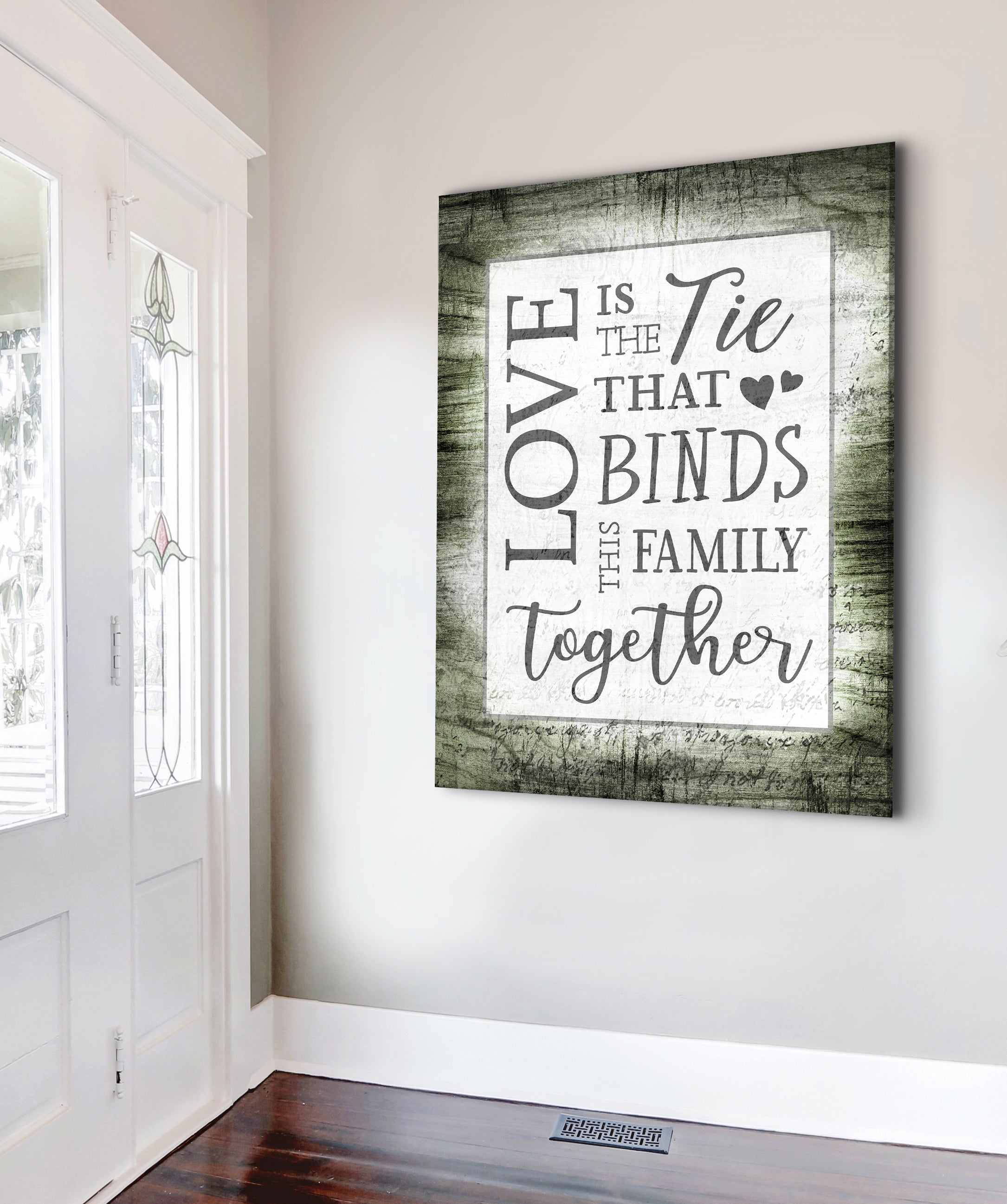 Exclusive Couples Wall Art: Love-Bound Family Design in Wood Frame, Ready to Hang