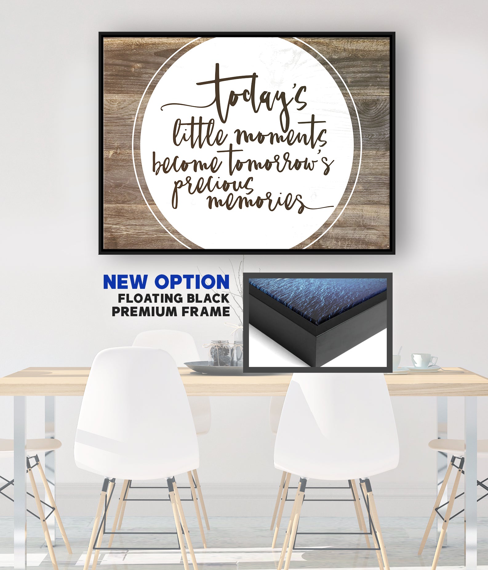 Exclusive Home Wall Art: Capture Precious Memories (Wood Frame, Ready to Hang)