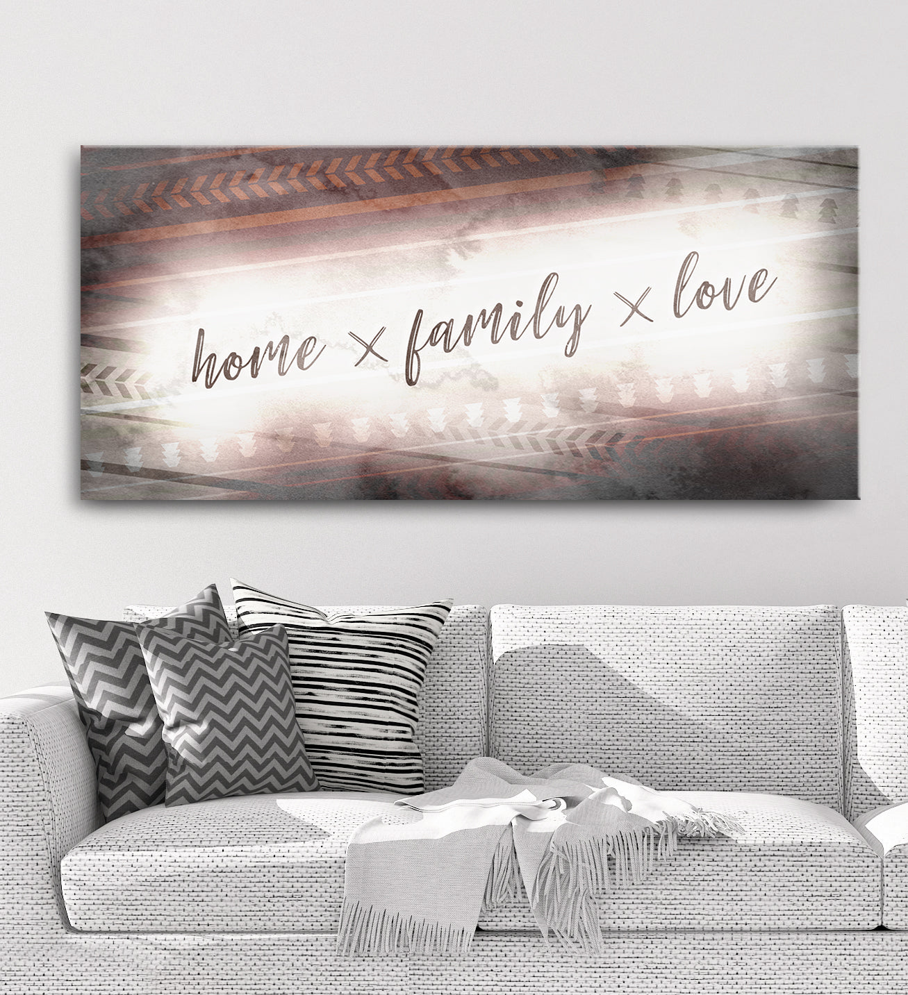 High - Quality Wood - Framed Home Wall Art: Family Love V2, Ready To Hang