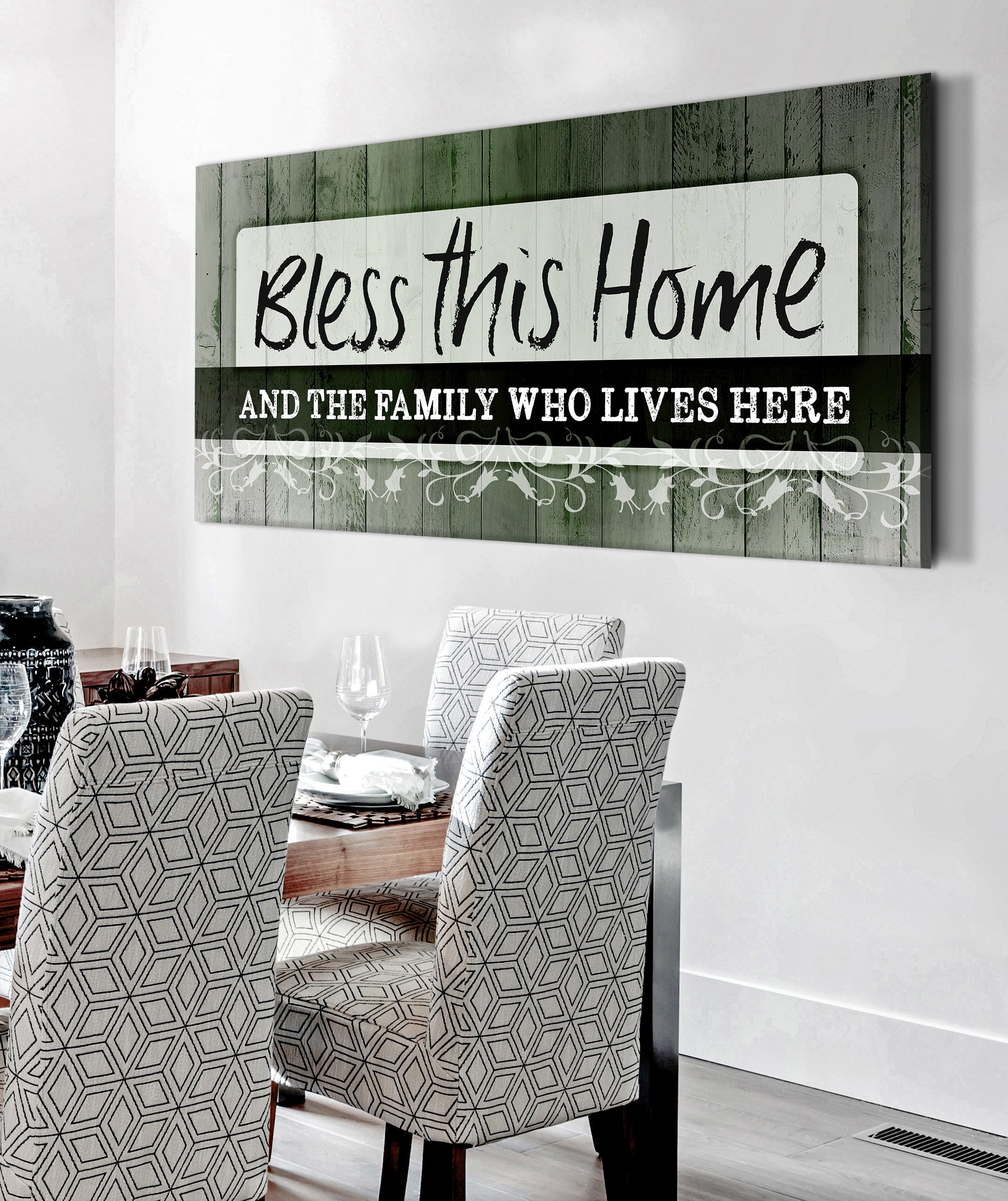 High - Quality Wood - Framed 'Bless This Home' Wall Art, Ready To Hang