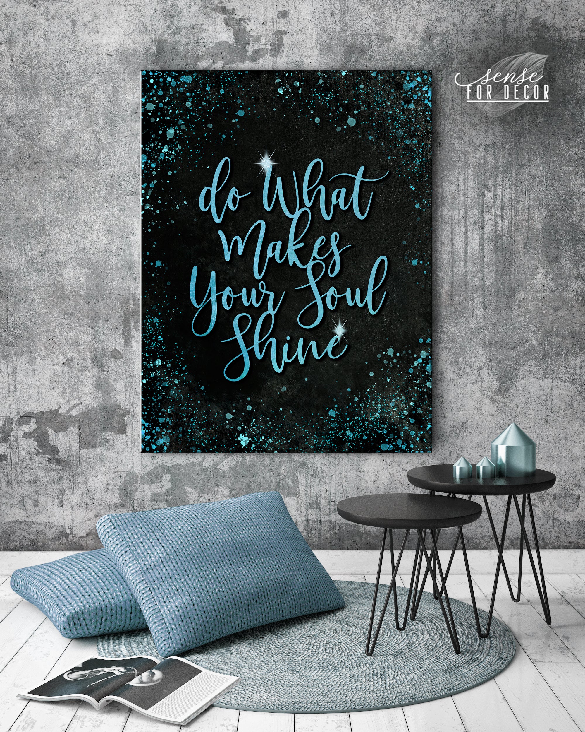 Inspire Wall Art: Do What Makes Your Soul Shine - Wood Frame, Ready to Hang! Buy 2 Save 20%
