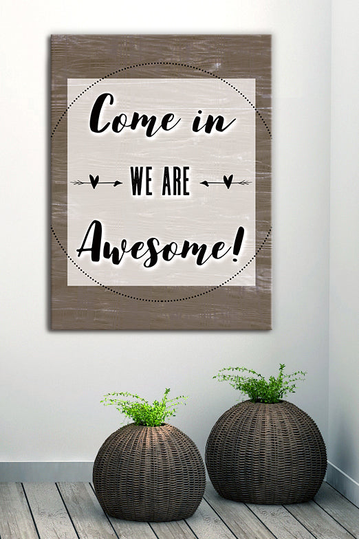Exclusive! Awesome Home Wall Art with Wood Frame, Ready to Hang