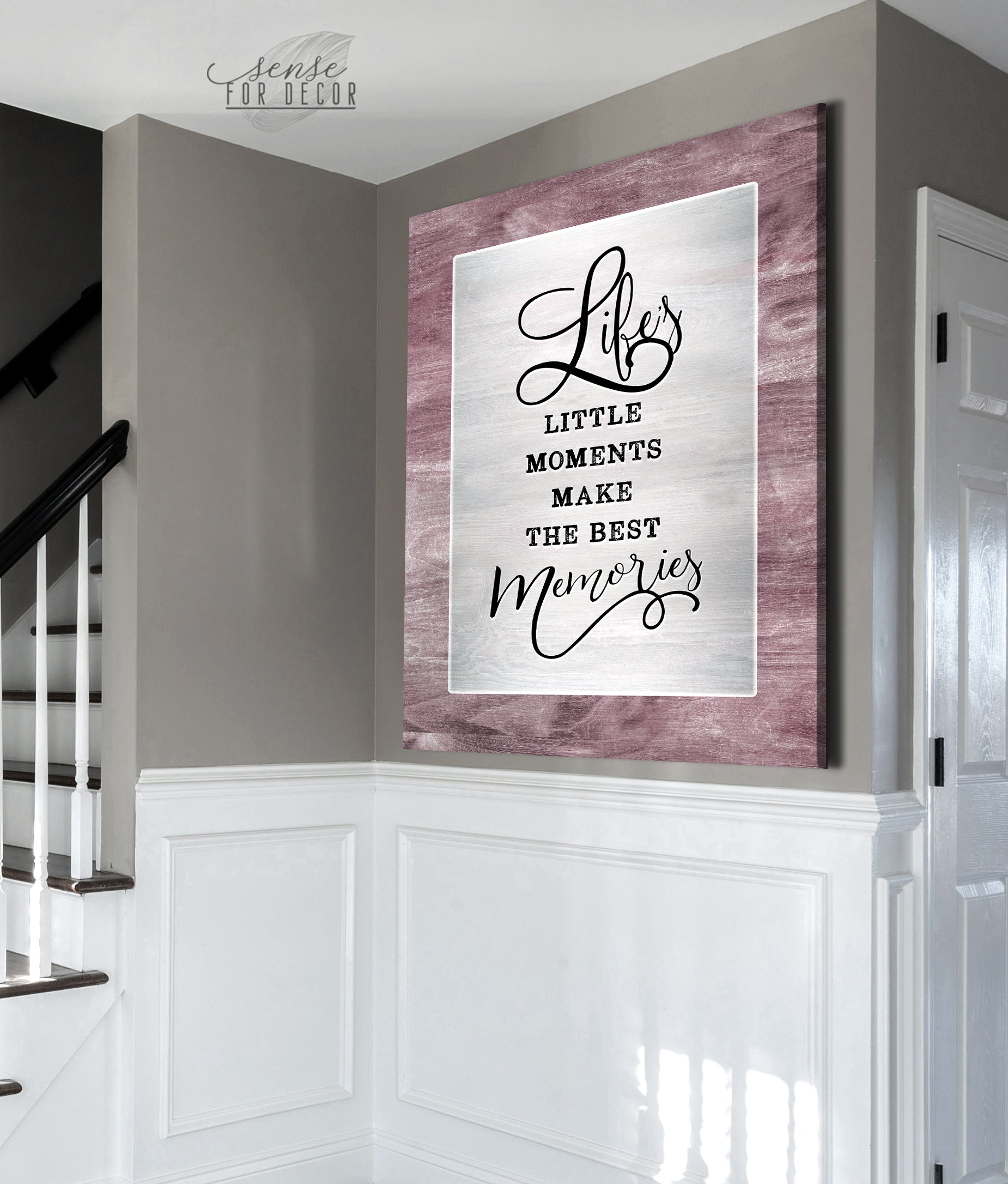 Family Wall Art: Lifes Moments, Best Memories (Wood Frame, Ready to Hang) - Buy 2, Save 20%