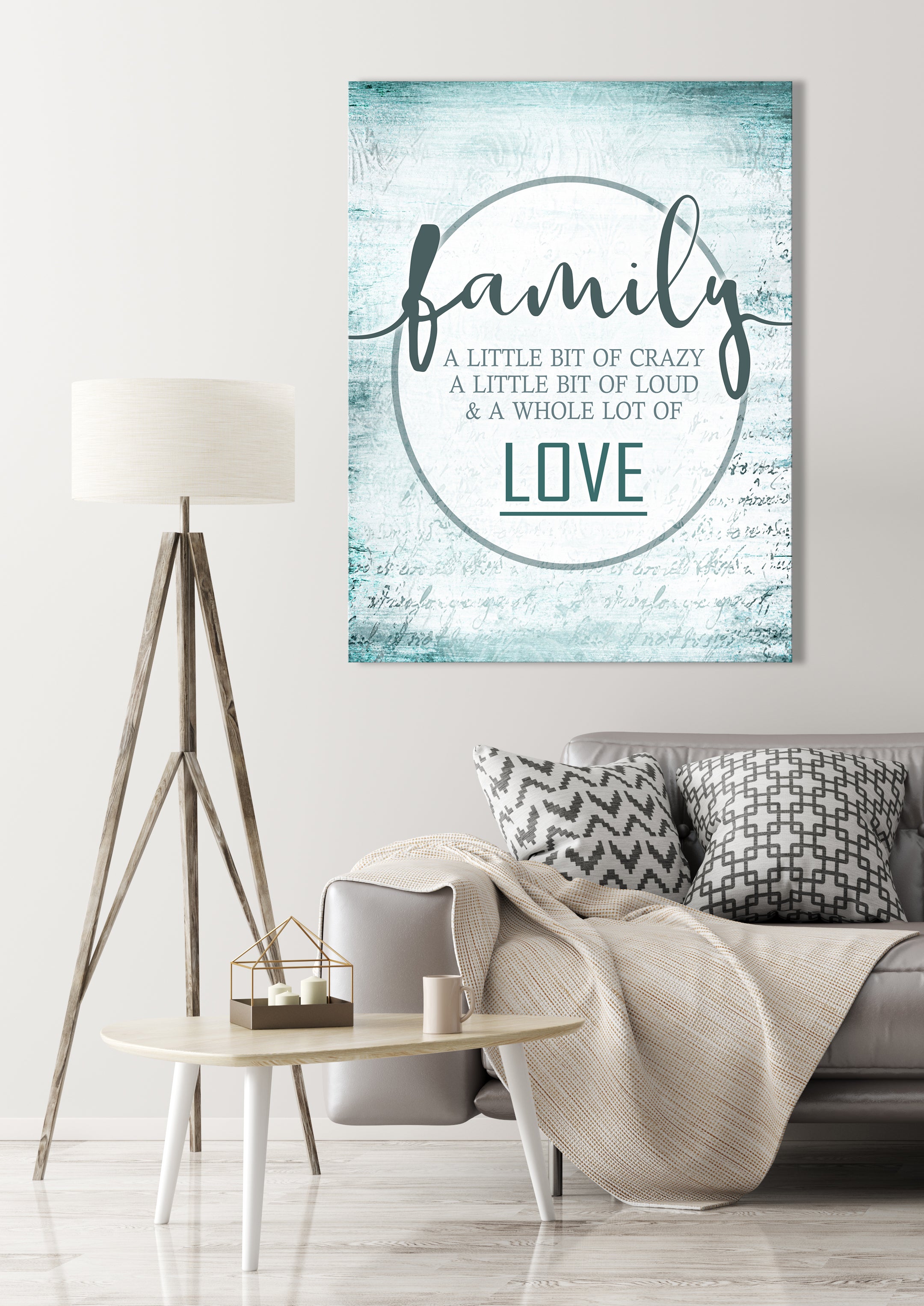 Hot Deal! High - Quality Family Wall Art: A Bit Crazy V10 with Wood Frame, Ready to Hang