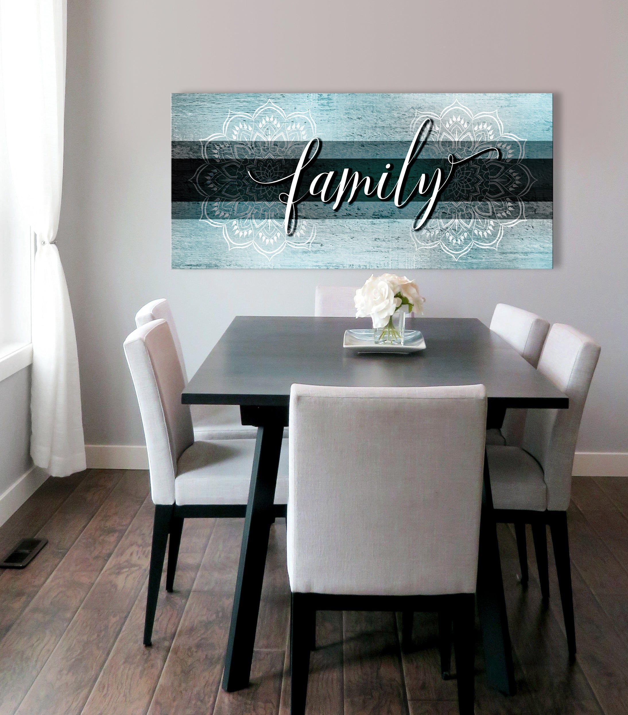 Hot Deal! Boho Family Word Wall Art V9 with Wood Frame, Ready to Hang for Your Family