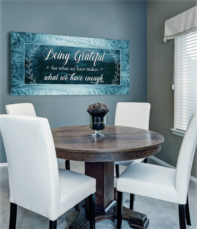 Gratitude Wall Art V3 (Wood Frame, Ready to Hang) - Buy 2, Save 20%
