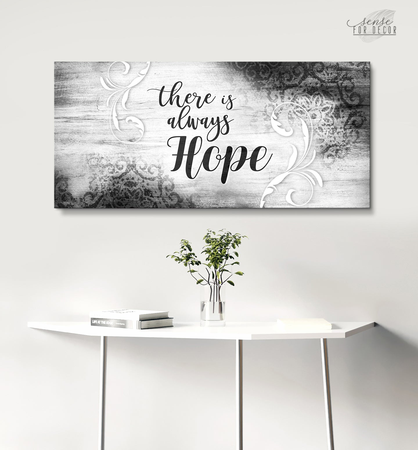 Inspire Wall Art: There is Always Hope - Wood Frame, Ready to Hang! Buy 2, Save 20%