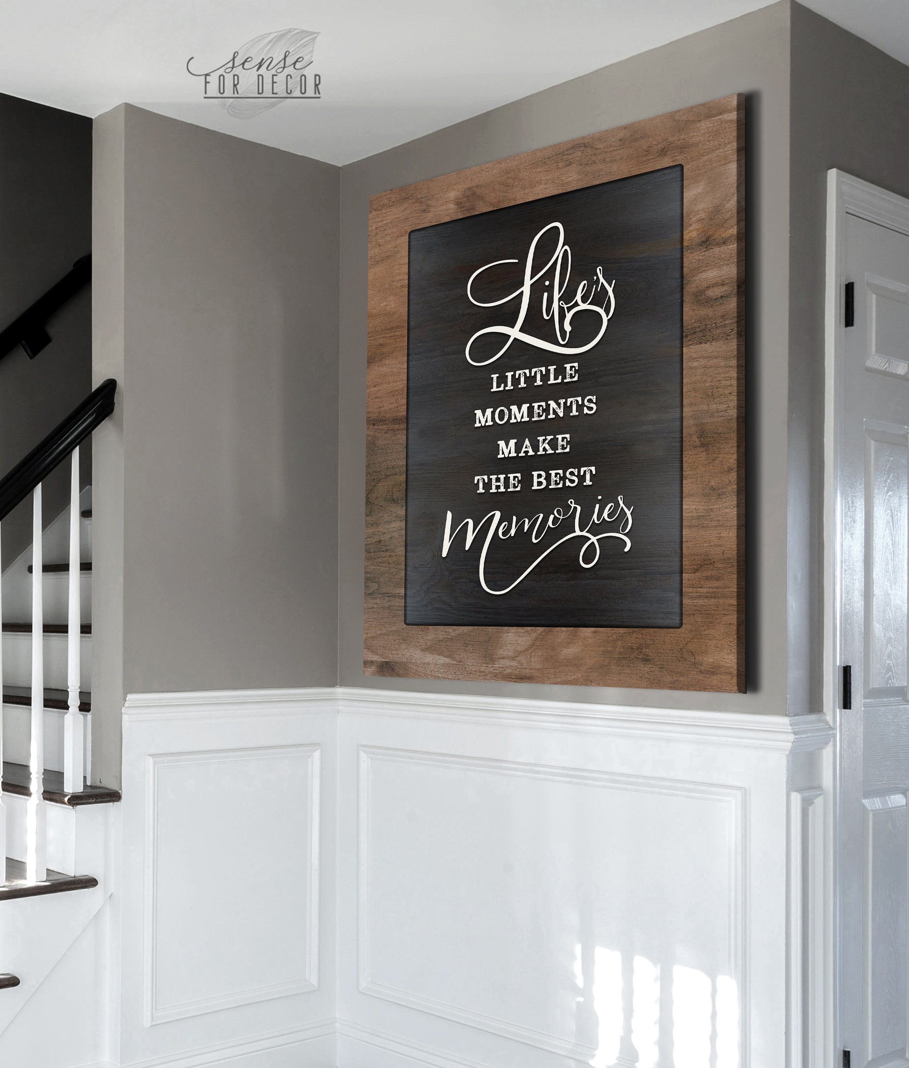 Family Wall Art: Lifes Moments, Best Memories (Wood Frame, Ready to Hang) - Buy 2, Save 20%