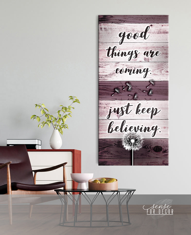 Hot Deal! Inspire Wall Art: Good Things Are Coming (Wood Frame, Ready To Hang)