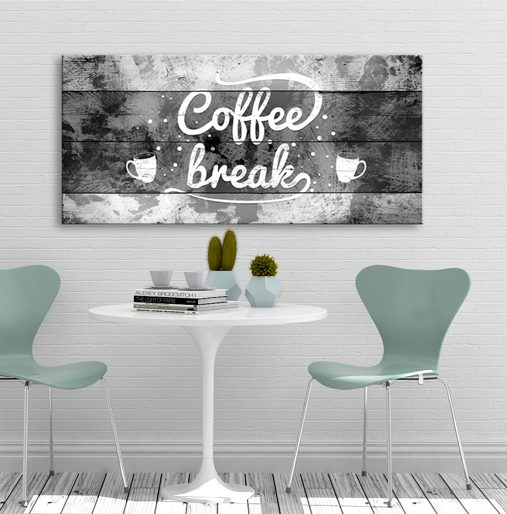 High - quality Ready - to - Hang Wood - framed Coffee Break Wall Art, Buy 2 Save 20%