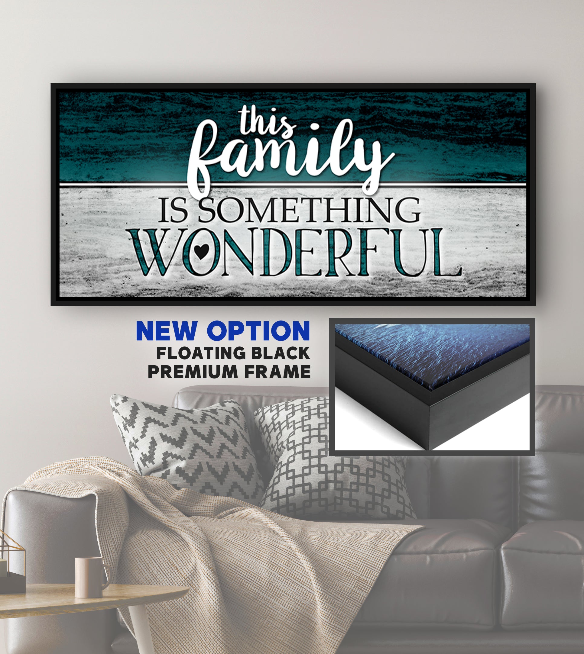 Amazing Family Wall Art: 'This Family is Something Wonderful' with Wood Frame, Ready to Hang - Buy 2 Get 20% Off!