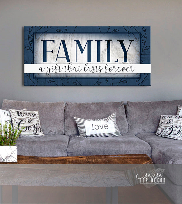 High - Quality Wood - Framed Family Wall Art: Family Gift That Lasts Forever