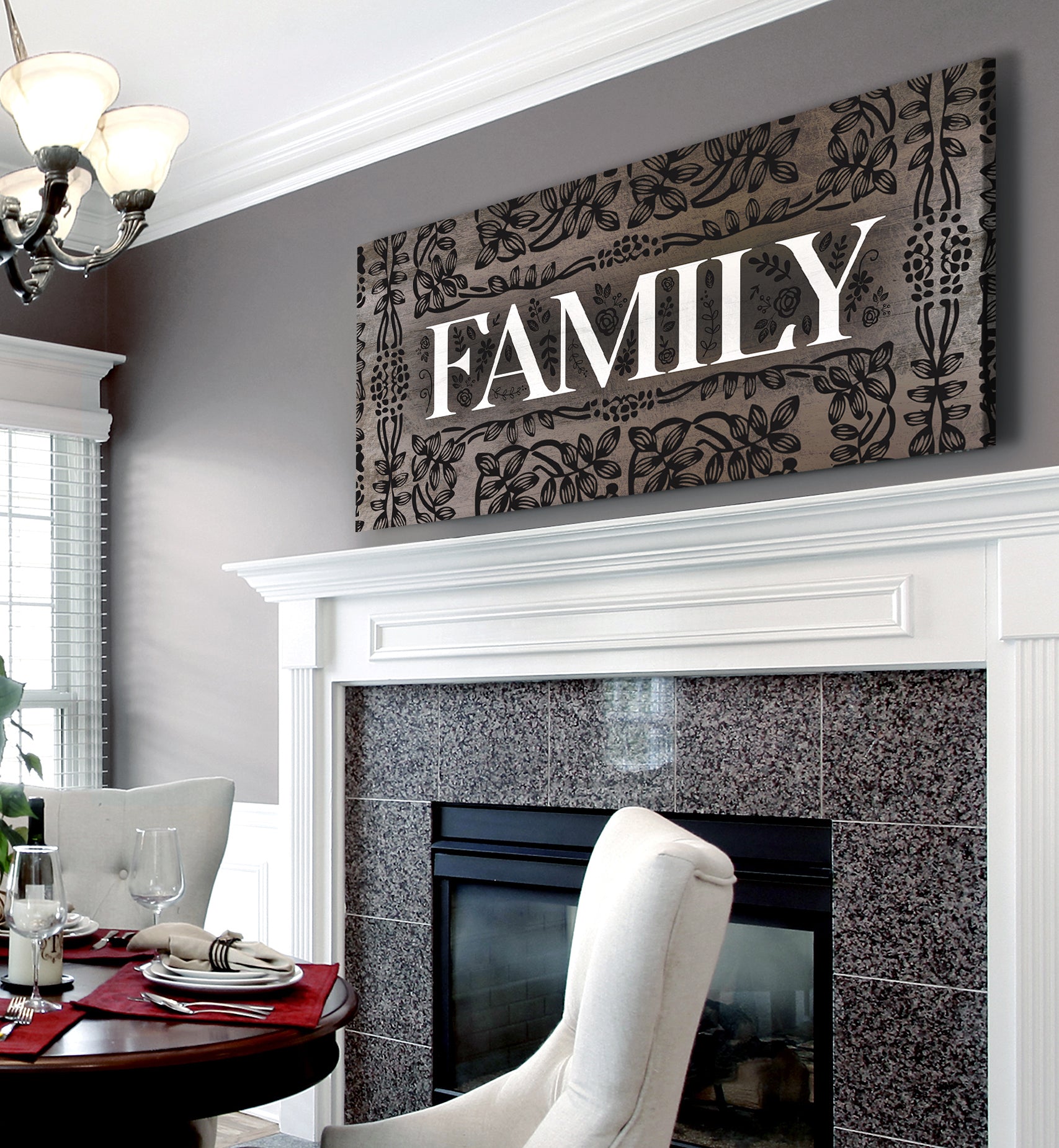 Family Wall Art Sign V5: Wood Frame, Ready to Hang - Buy 2 Save 20%