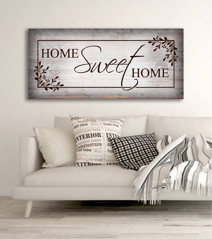 Exclusive Home Sweet Home V5 Wall Art with Wood Frame, Ready to Hang - Buy 2 Get 20% Off