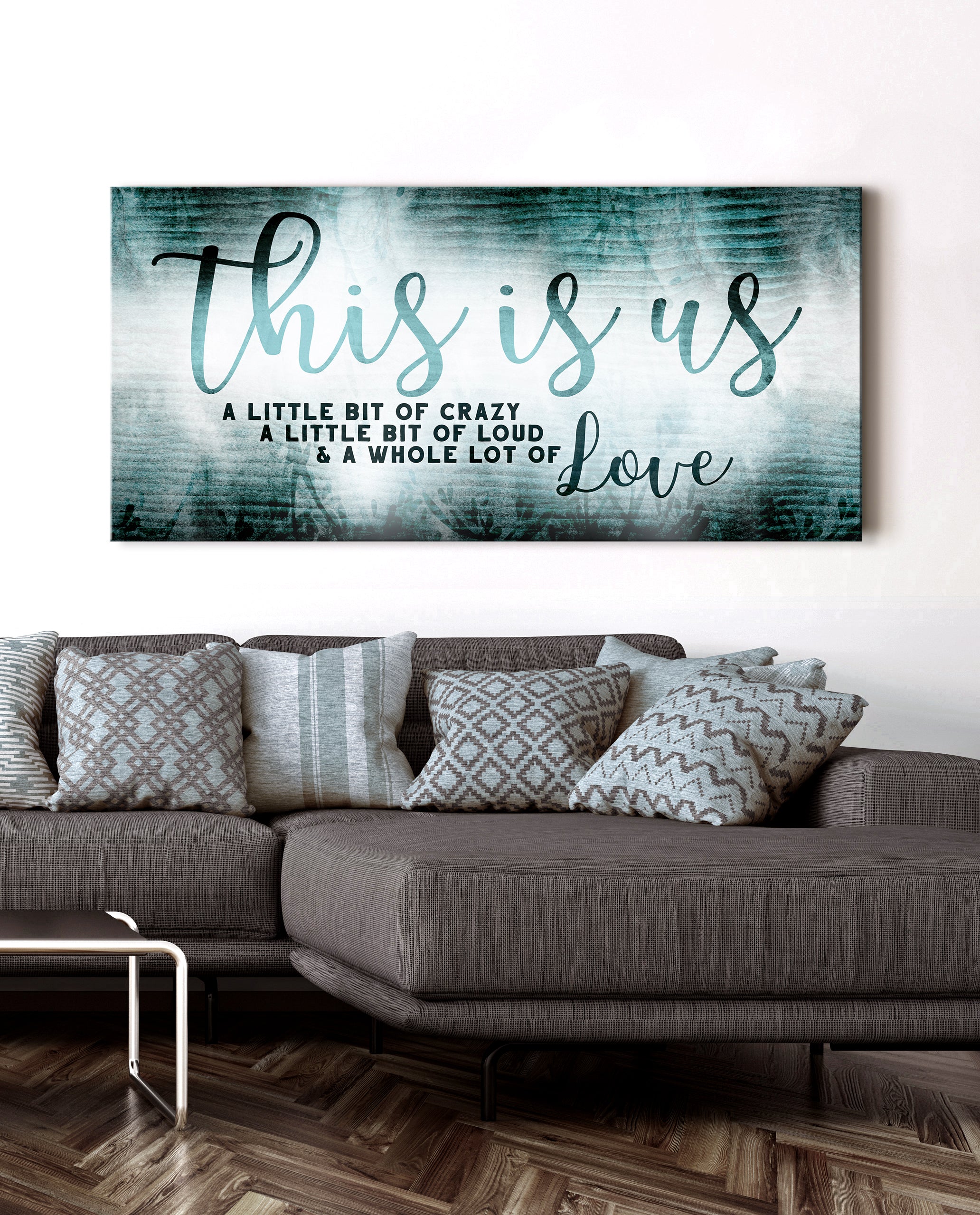 Hot Deal! Family Wall Art 'This Is Us' V12 (Wood Frame, Ready to Hang)