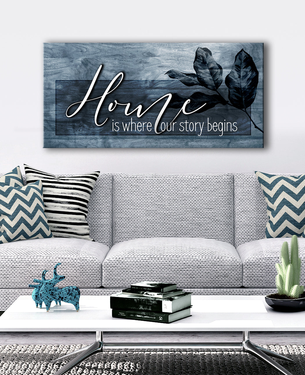 Ready-to-Hang Wood Frame Home Wall Art: Where Our Home Story Starts