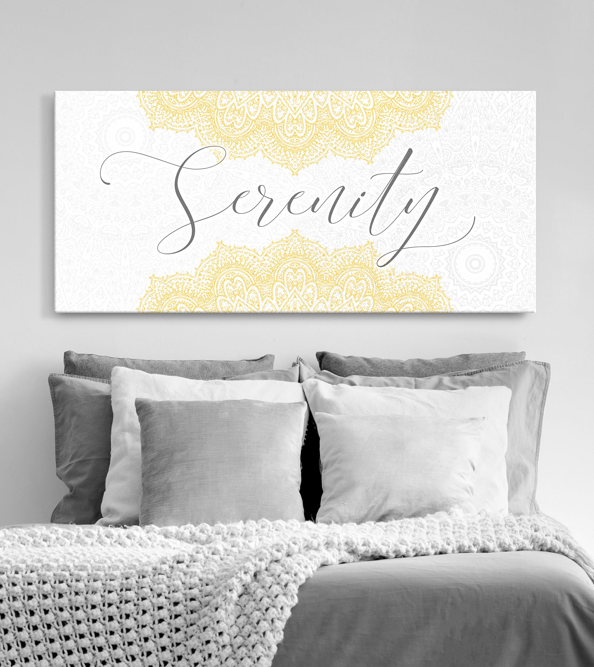 Exclusive Home Wall Art: Serenity Word with Wood Frame, Ready to Hang - Buy 2 Get 20% Off!