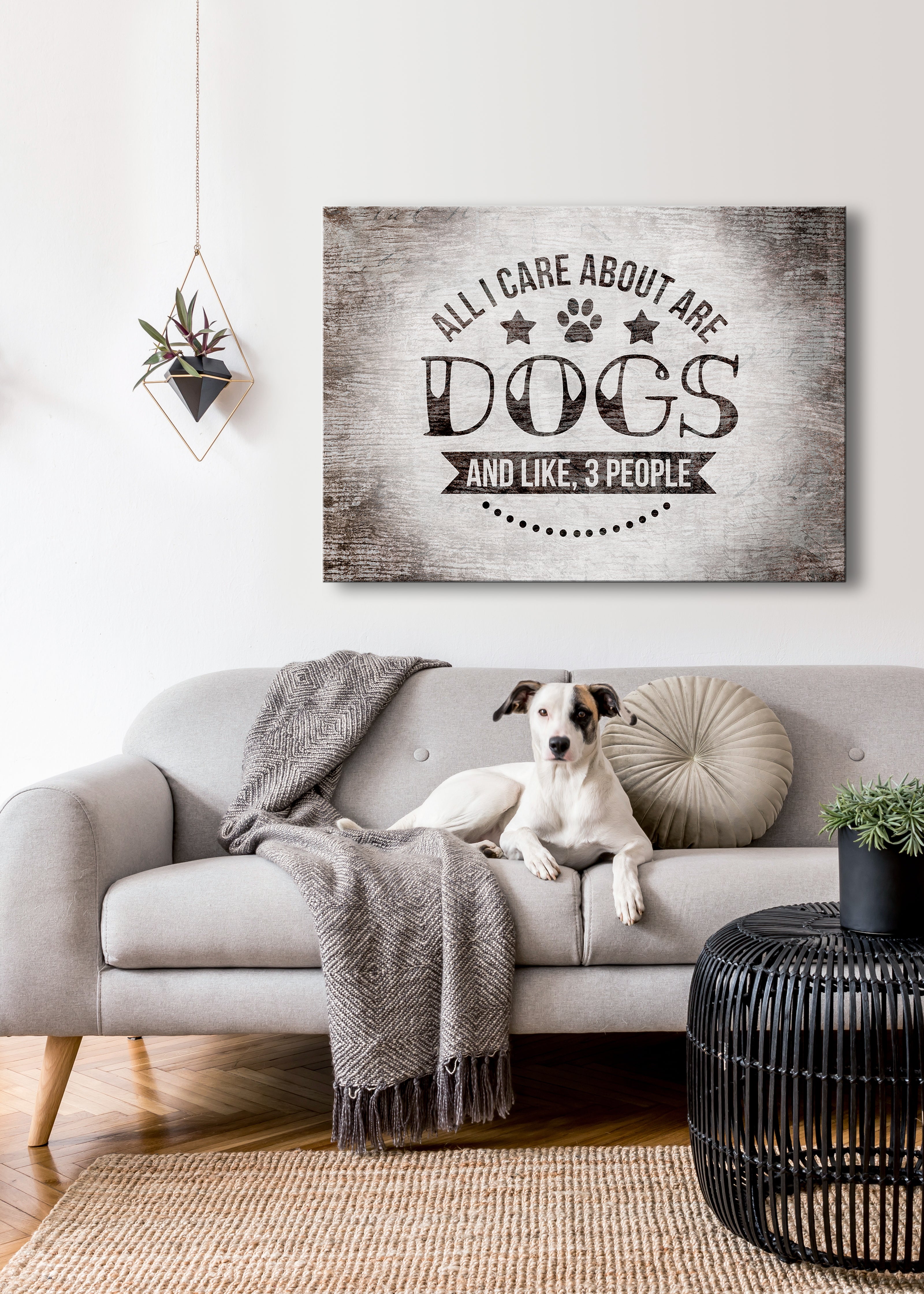 High - Quality Wood - Framed Dog - Themed Pet Wall Art, Ready To Hang