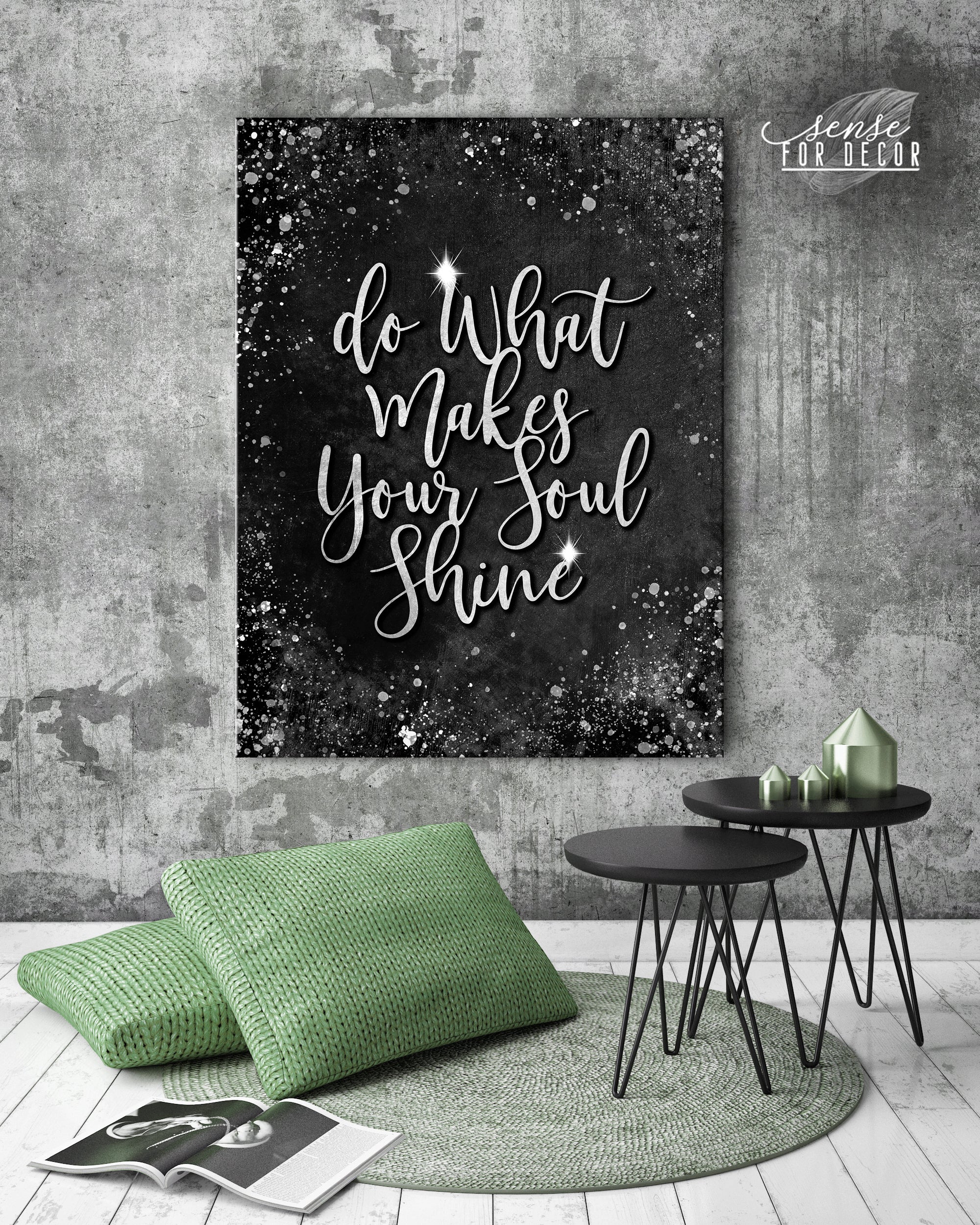 Inspire Wall Art: Do What Makes Your Soul Shine - Wood Frame, Ready to Hang! Buy 2 Save 20%