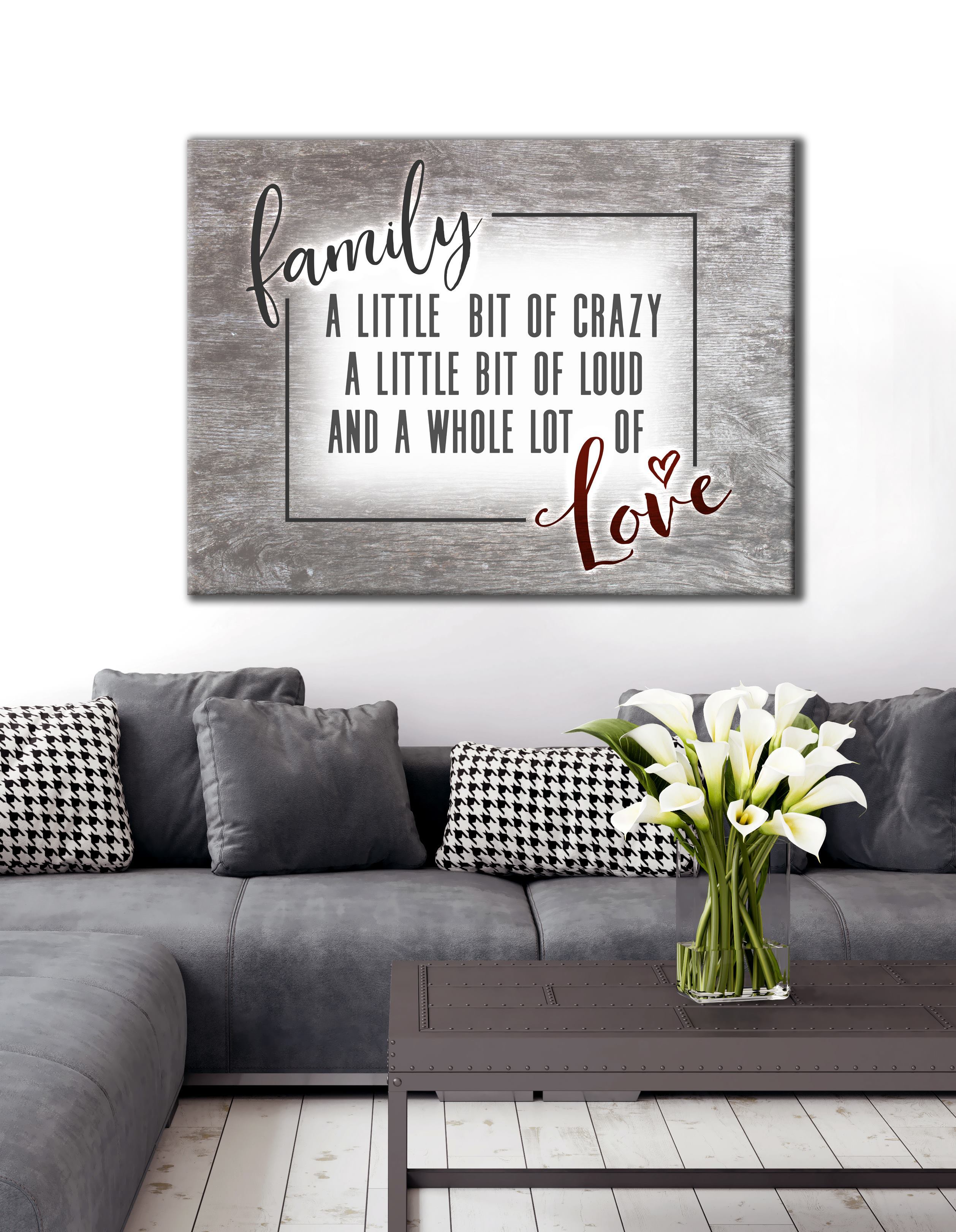 Hot Deal! Family Wall Art - Funny Family Sayings in Wood Frames, Ready to Hang