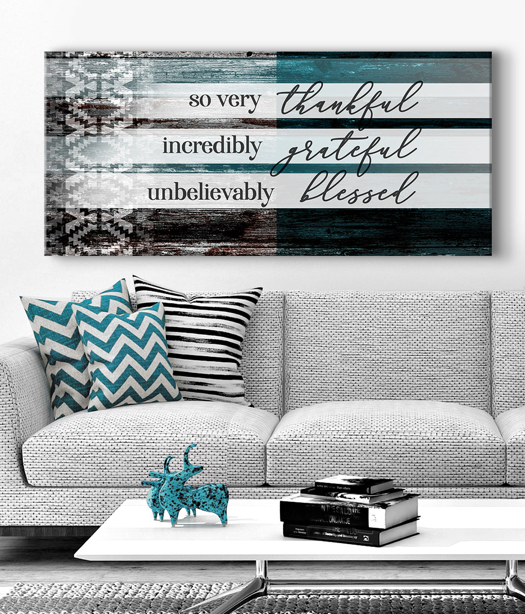 Hot Deal! Christian Wall Art - So Very Thankful V22 (Wood Frame, Ready To Hang)