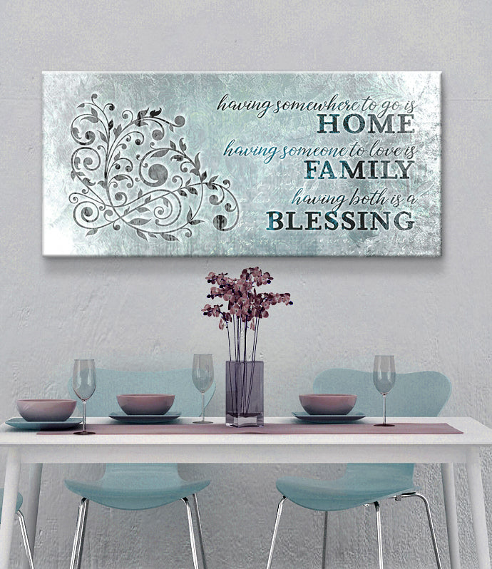 High - Quality Wood - Framed Wall Art: 'Having Somewhere To Go Is Home' V4 (Ready To Hang)