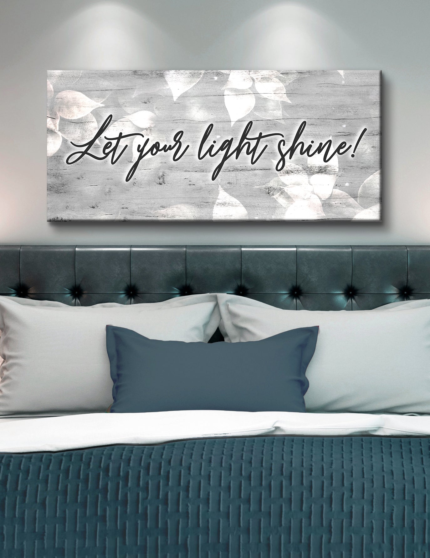 Exclusive! Home Wall Art - Let Your Light Shine V2 (Wood Frame, Ready To Hang)