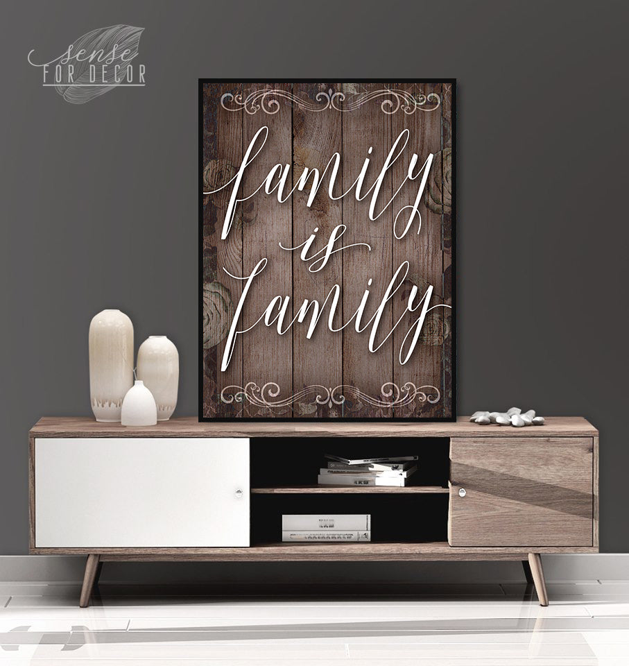 Hot Deal! Family Wall Art with Wood Frame, Ready To Hang for Your Home Decor