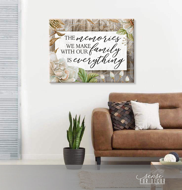 Exclusive Family Wall Art: Wood - Framed Ready - To - Hang with Heartwarming Memories! Buy 2 Save 20%