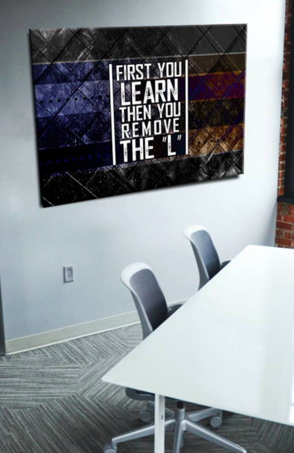 Business Wall Art: Learn Then Earn (Wood Frame, Ready to Hang) - 20% Off on 2 Items