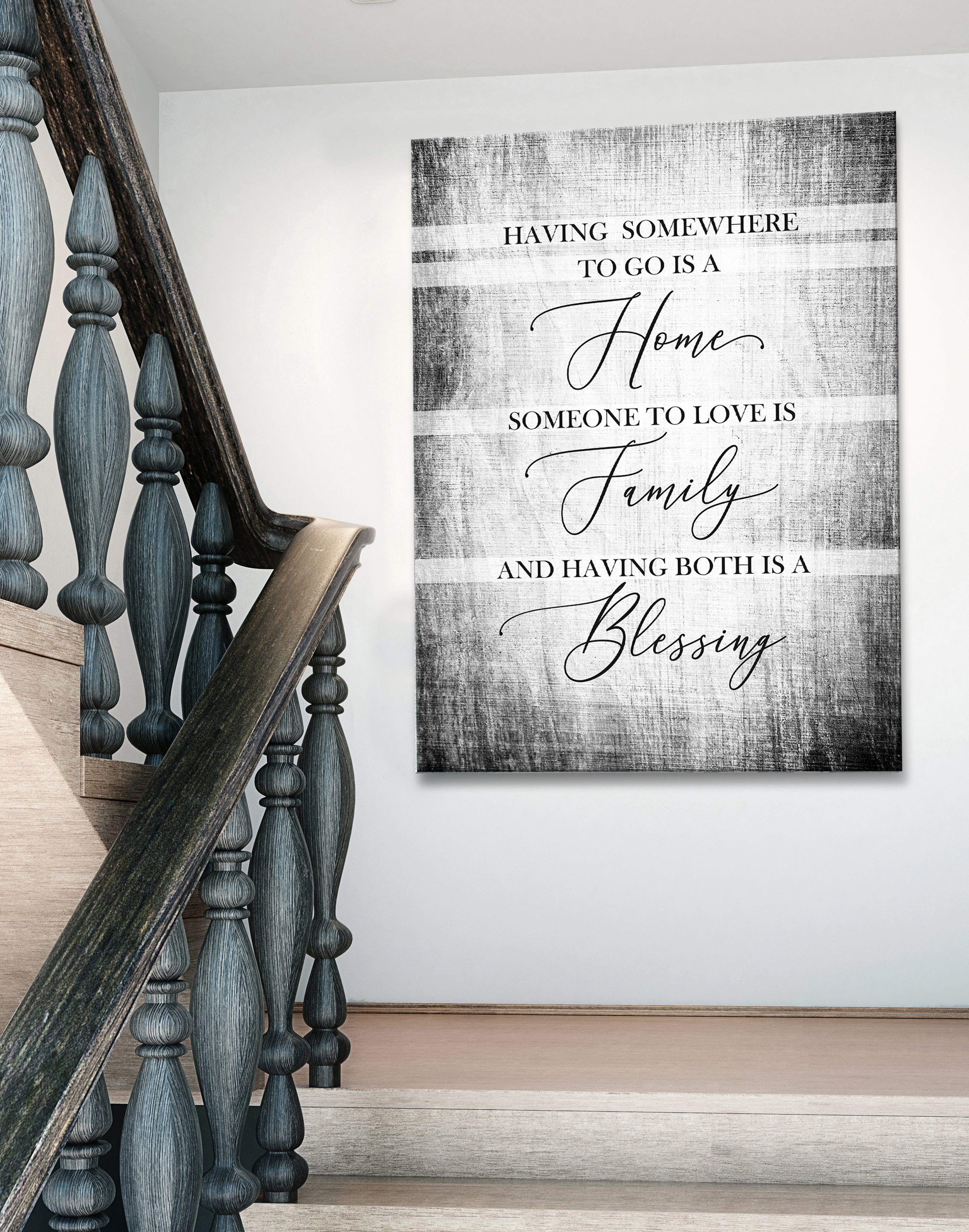 Exclusive Offer! Home Wall Art - 'Having Somewhere To Go' V3 with Wood Frame, Ready to Hang