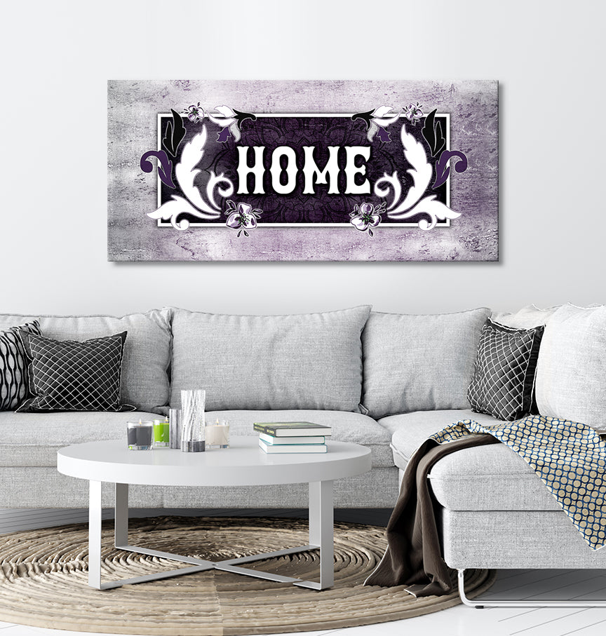 Hot Sale! Ready - to - Hang Wood - Framed Home Wall Art: Home Word Sign V4