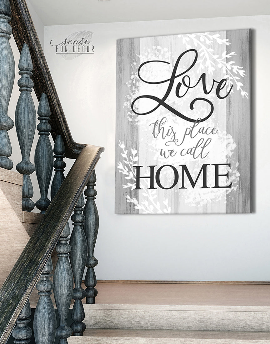 Ready-to-Hang Wood Frame Home Wall Art: Love Our Special Home v2