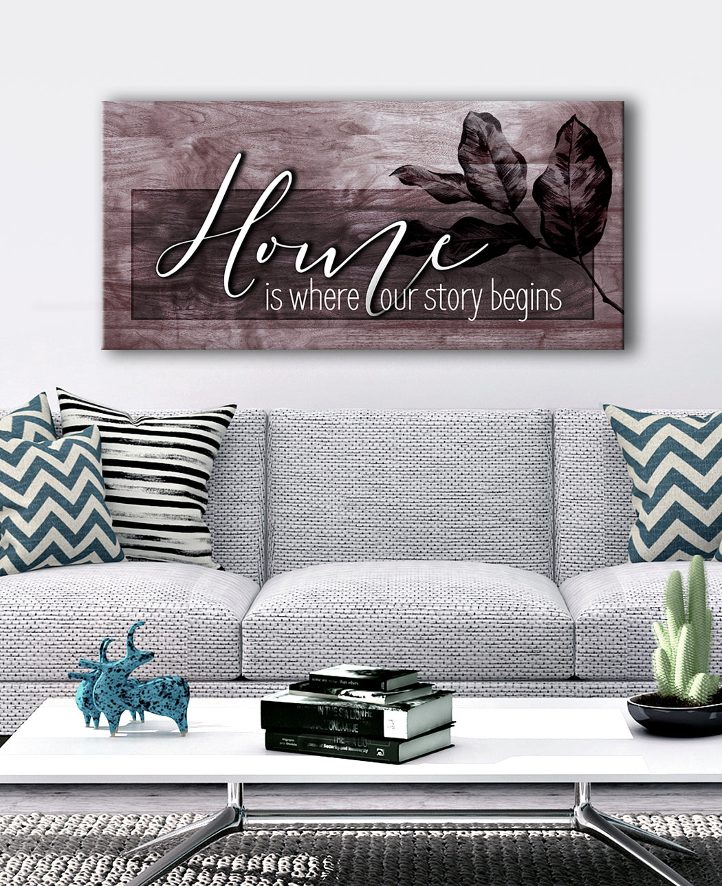 Ready-to-Hang Wood Frame Home Wall Art: Where Our Home Story Starts