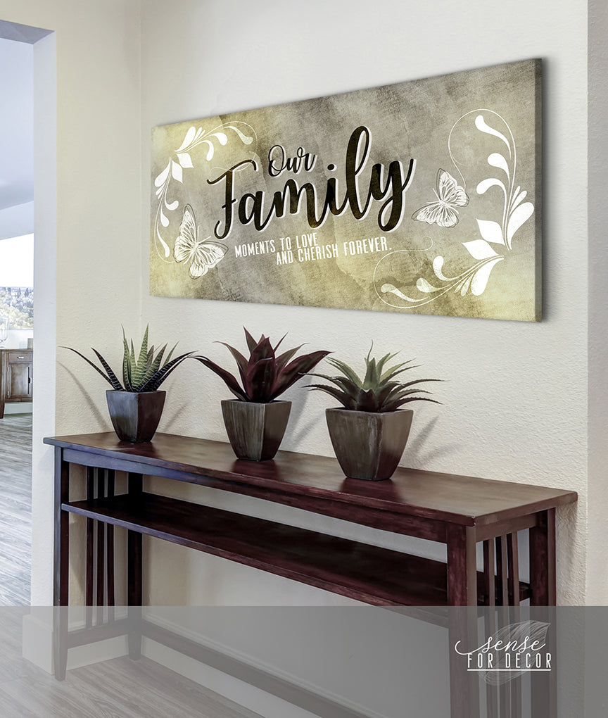 Hot! Family Wall Art: Our Precious Family Moments (Wood Frame, Ready To Hang)