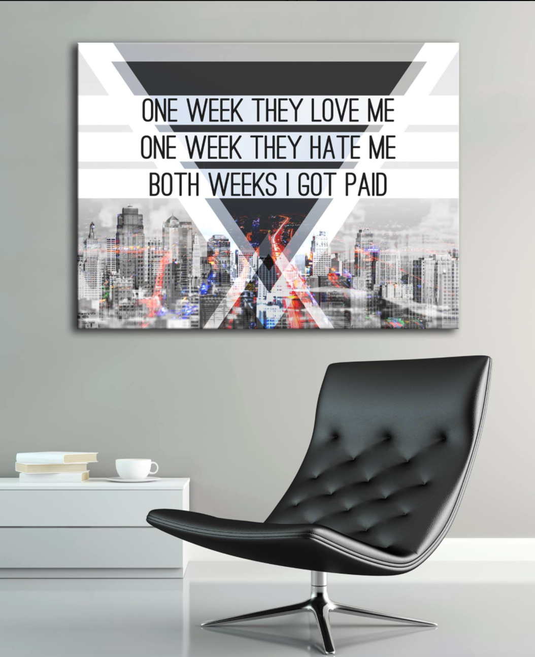 Exclusive Business Wall Art - Wood Frame Ready To Hang, Buy 2 Save 20%