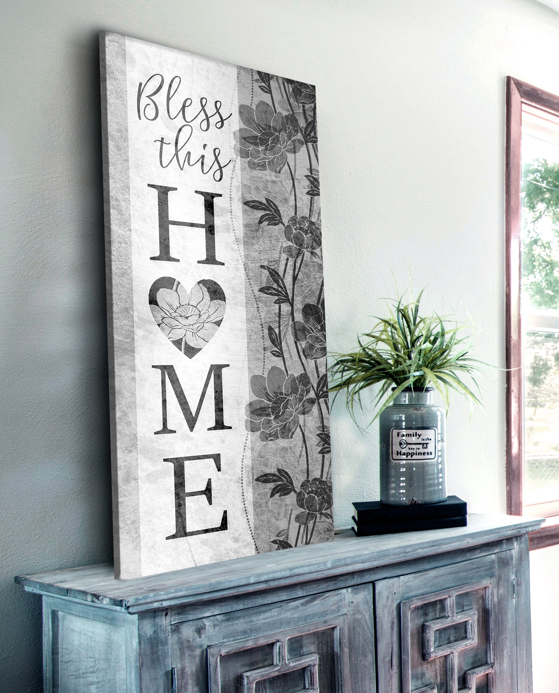 Christian Wall Decor: 'Bless This Home' Wood-Frame Wall Art, Ready to Hang! Buy 2, Save 20%