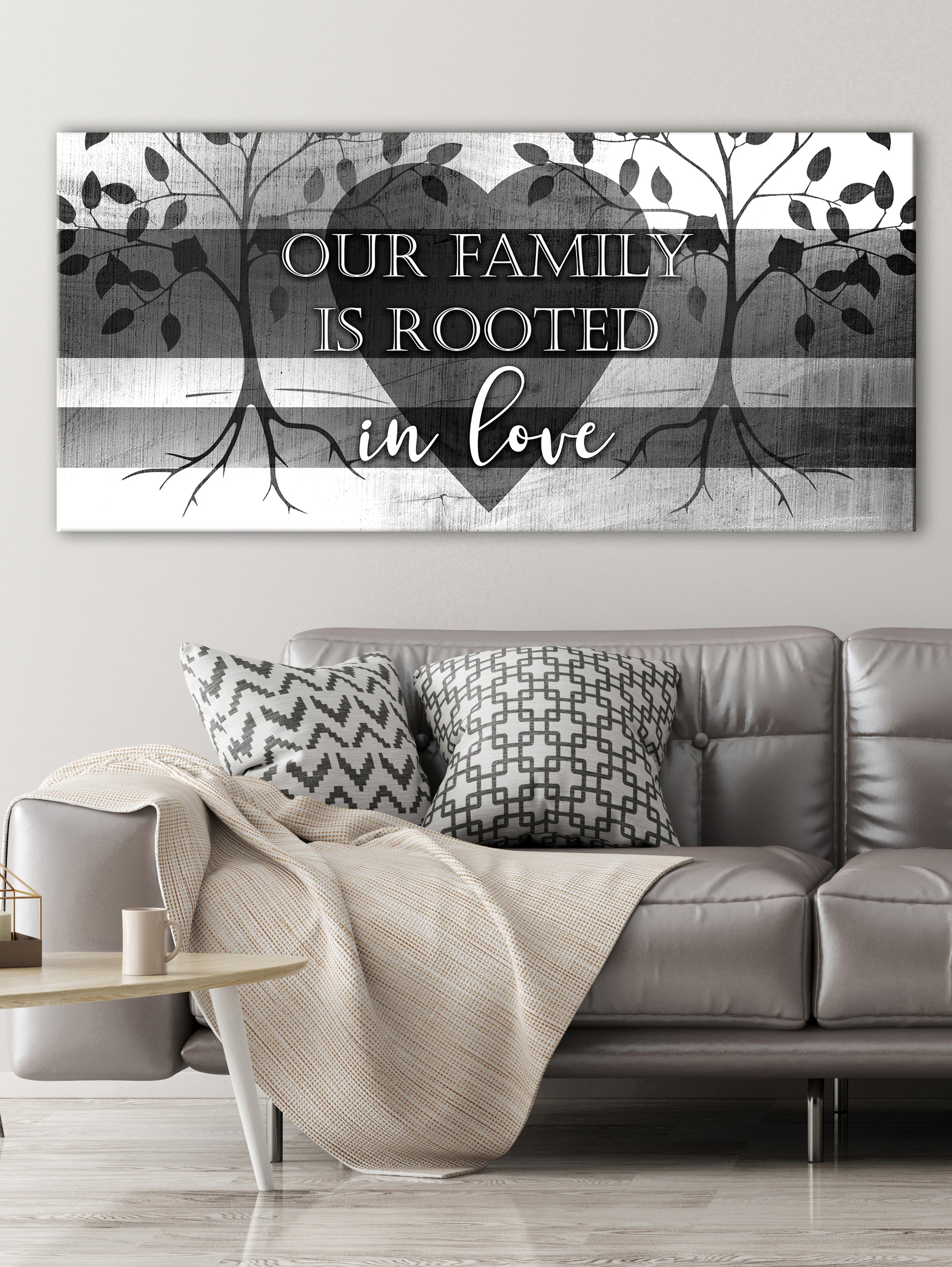 Hot! Family Wall Art: Family Rooted in Love (Wood Frame, Ready to Hang)
