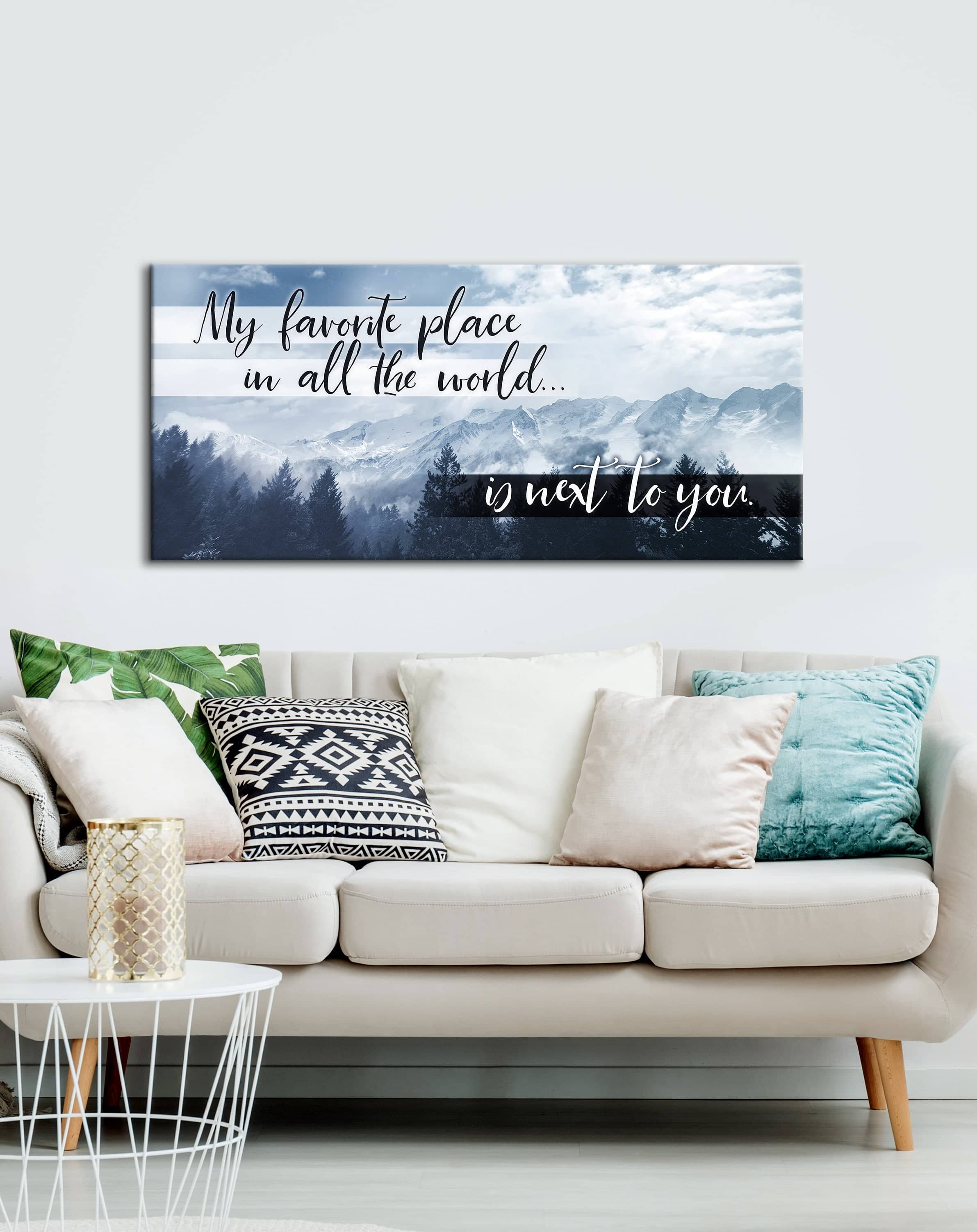 Exclusive! Bedroom Wall Art - Next To You (Wood Frame, Ready To Hang)