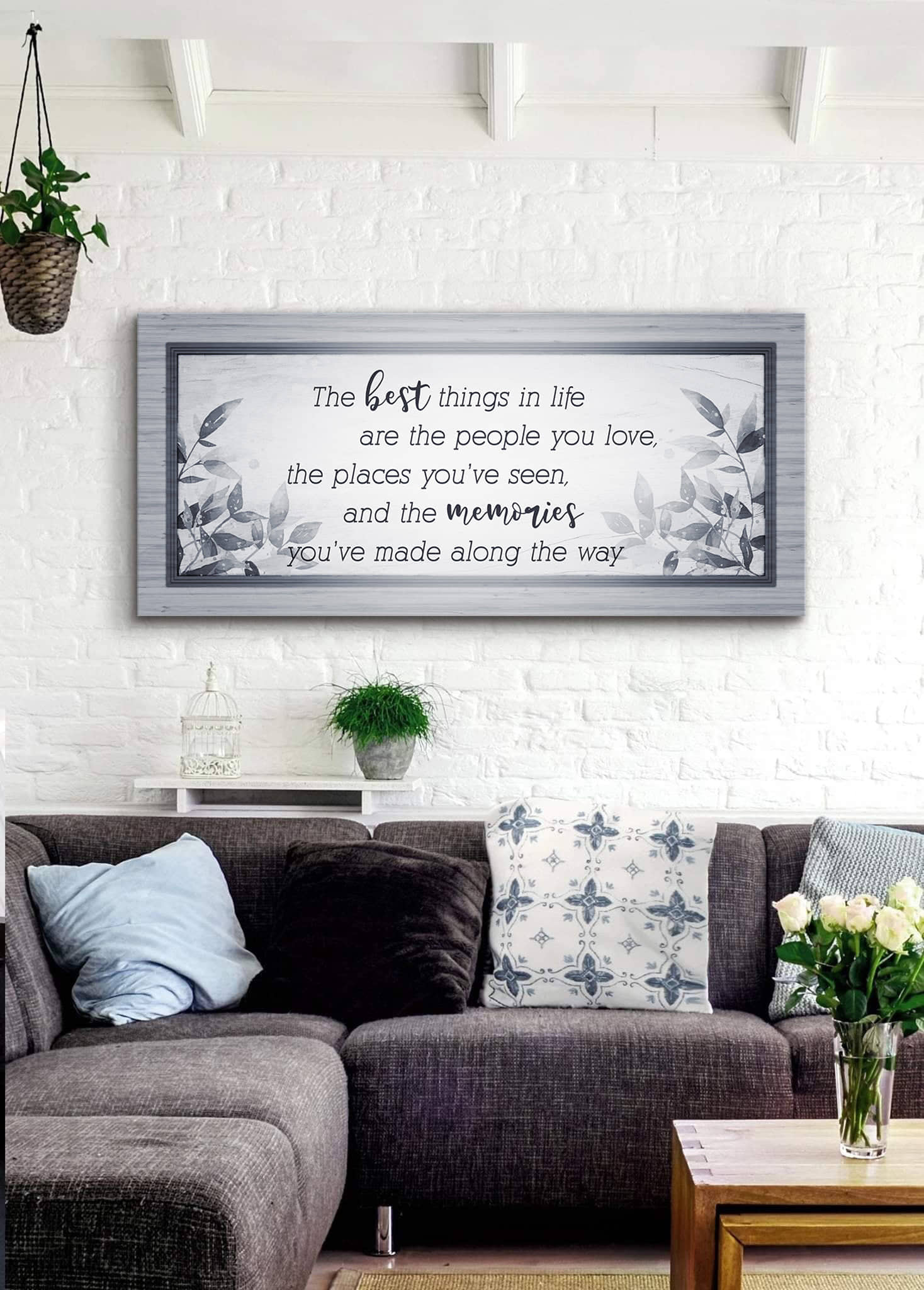Best Things In Life V6 Home Wall Art - Wood Frame, Ready To Hang! Buy 2, Save 20%
