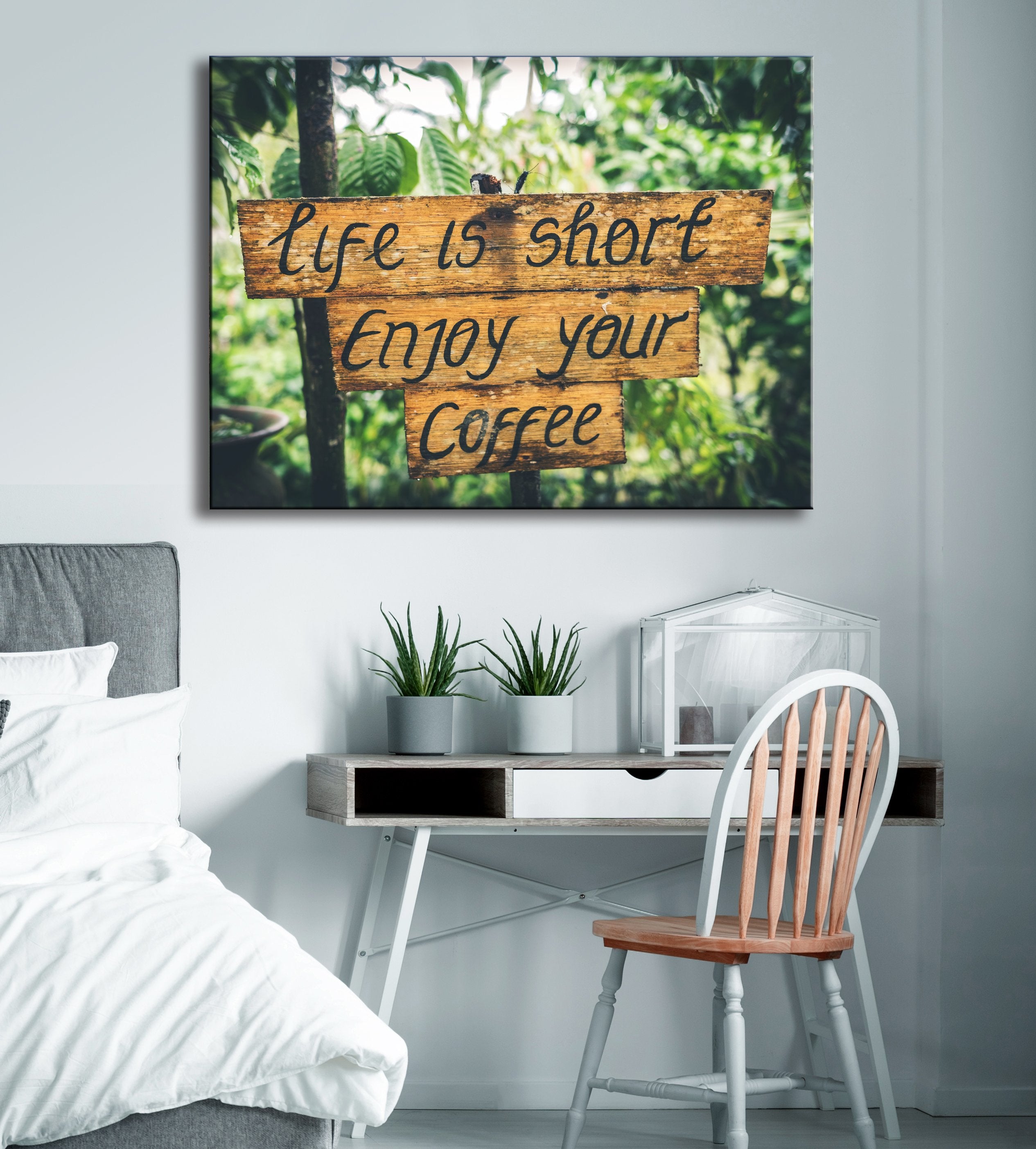 Hot Deal! Ready-to-Hang Coffee Wall Art: Enjoy Your Coffee