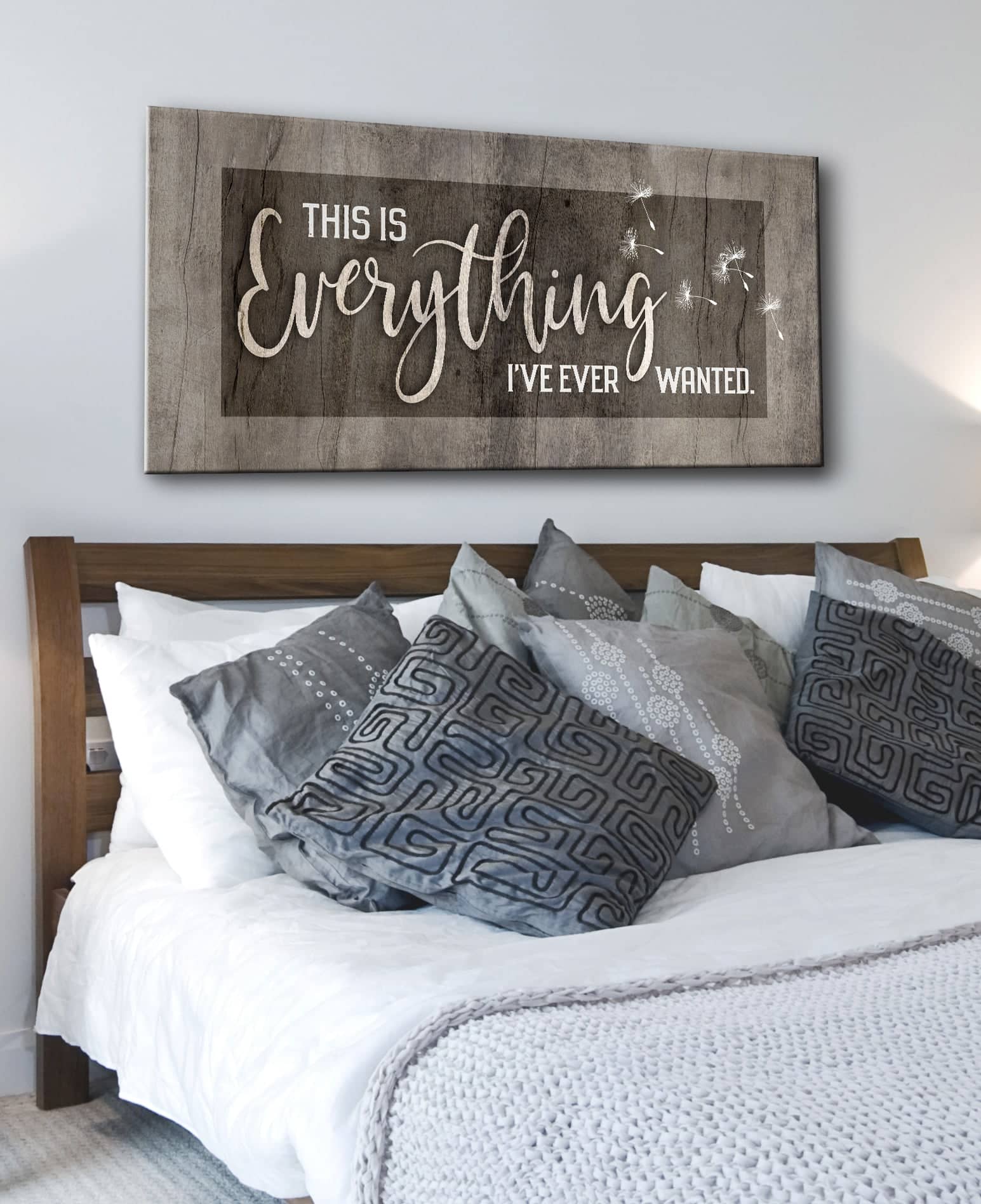 Exclusive Bedroom Wall Art - 'This Is Everything I've Ever Wanted' with Wood Frame, Ready to Hang! Buy 2, Save 20%