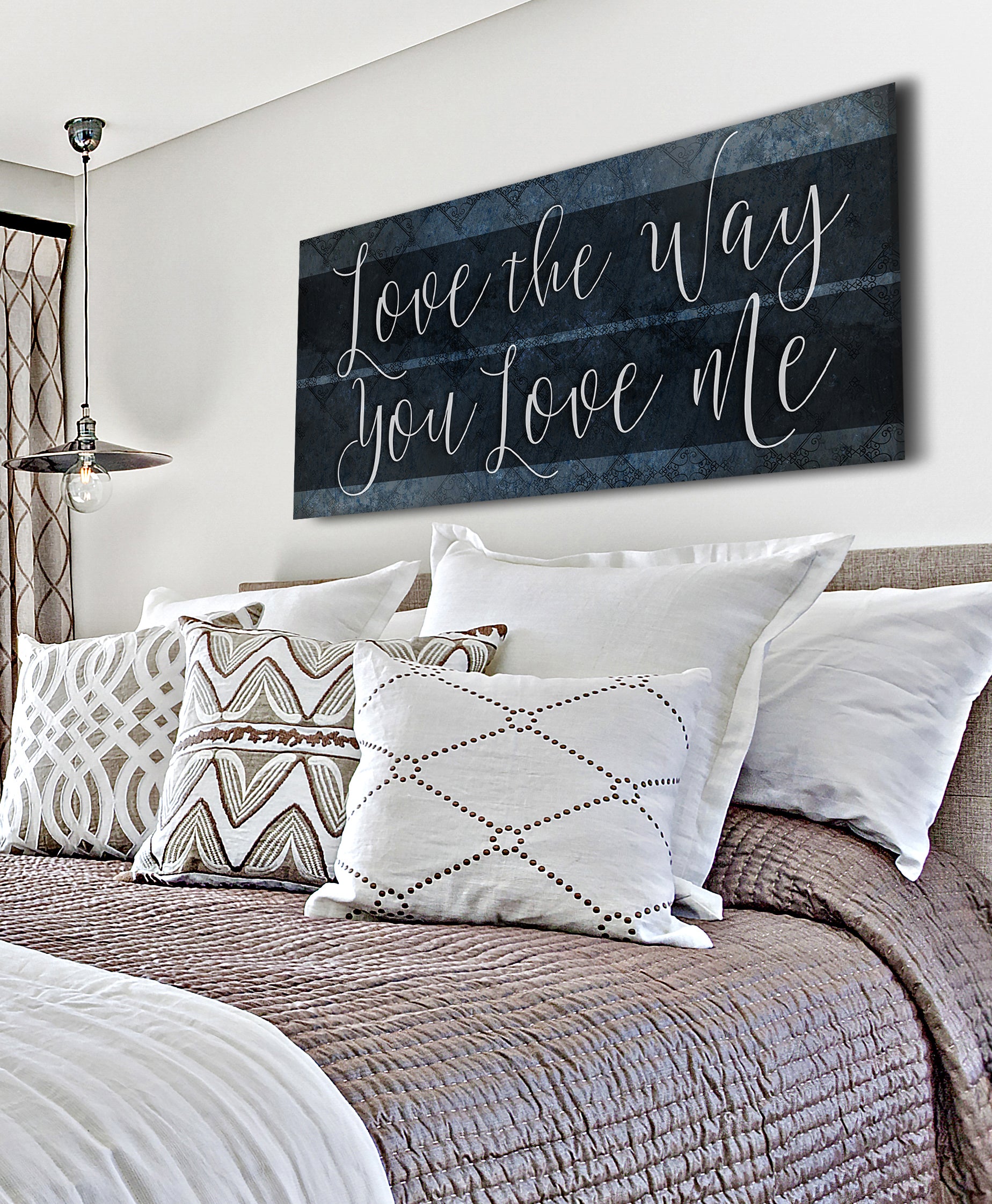 Hot! Couples Wall Art - 'Love The Way You Love Me' (Wood Frame, Ready To Hang)