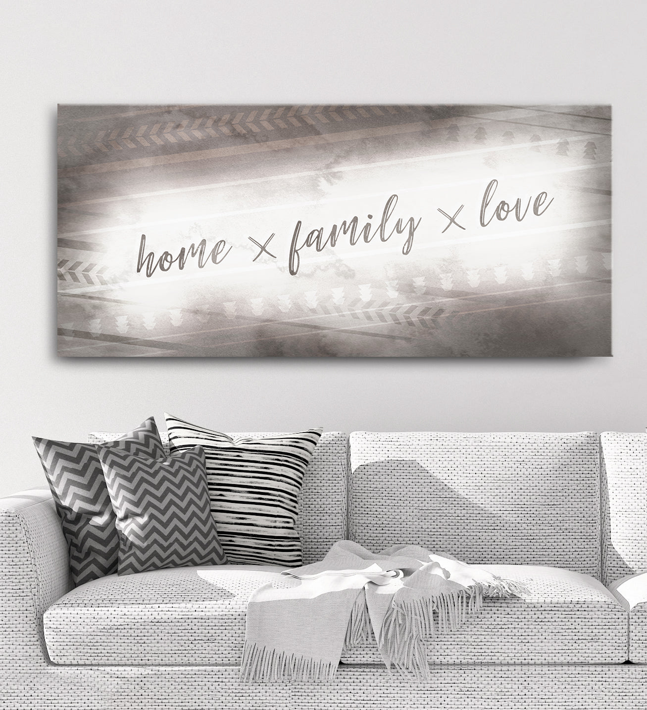High - Quality Wood - Framed Home Wall Art: Family Love V2, Ready To Hang