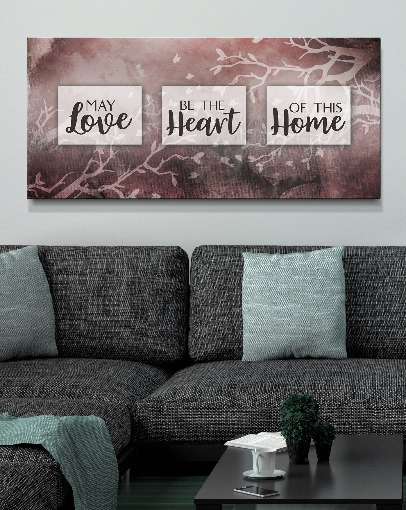 May Love Fill Your Home! Ready-to-Hang Wood Frame Wall Art V2