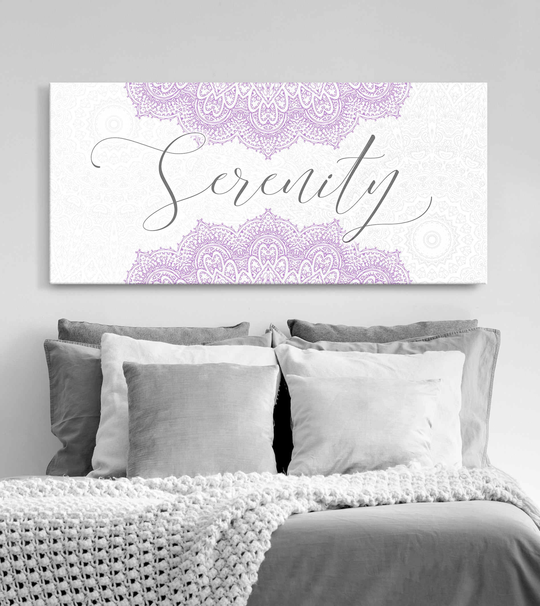 Exclusive Home Wall Art: Serenity Word with Wood Frame, Ready to Hang - Buy 2 Get 20% Off!